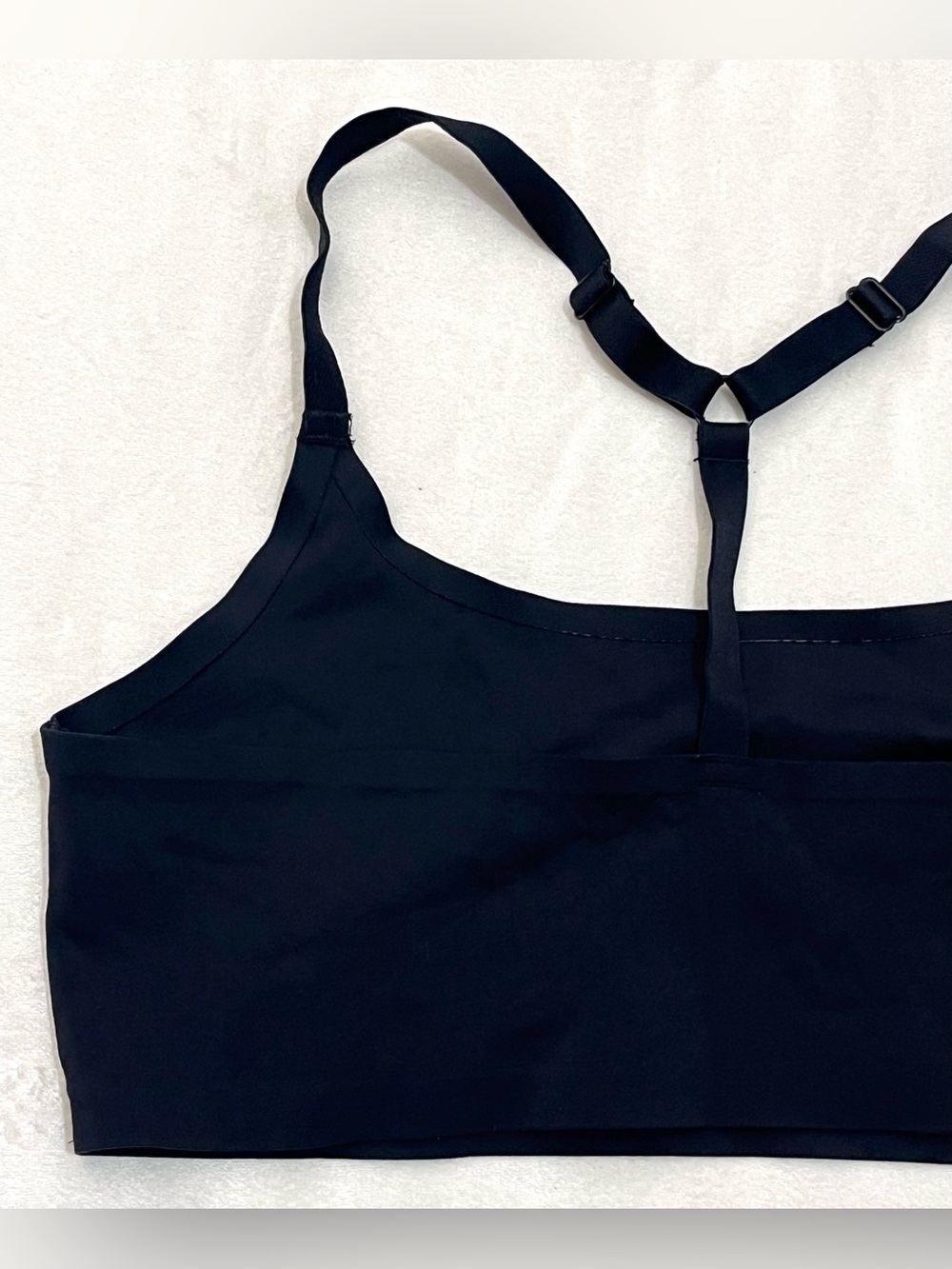 Auden Black Seamless T-Back Bralette - Women Intimates Thin Very Soft Size XL - Picture 7 of 11